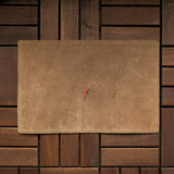 RS // Tropical Green & Wrinkled Tan Pocket w/ Cactus Charm Journal Cover - A5