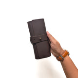 4 Slot Watch Roll - Truffle Brown