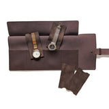 4 Slot Watch Roll - Truffle Brown