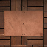 RS // Tuscan Tan w/ Burnt Mahogany Pocket Journal Cover - A5