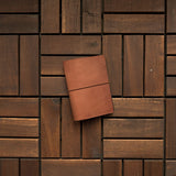 RS // Tuscan Tan w/ Cola Brown Pockets TN Journal Cover - Passport