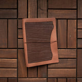 RS // Tuscan Tan w/ Textured Brown Pocket Journal Cover - A5