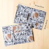 Vintage Newspaper Fabric Pocket Insert - A5