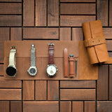 4 Slot Watch Roll - Windsor Tan