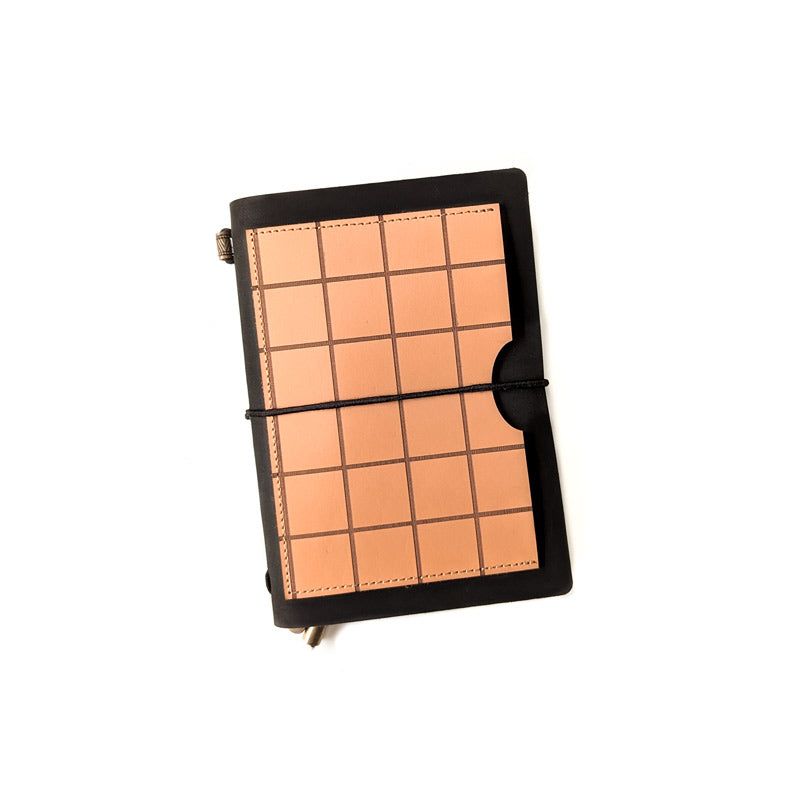 Black w/ Waffle Pocket TBC Travellers Journal | A6 - The Black Canvas