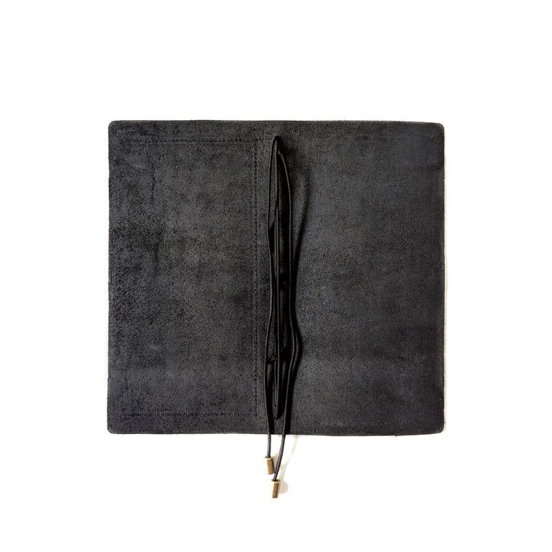 Black w/ Waffle Pocket TBC Travellers Journal | Slim - The Black Canvas