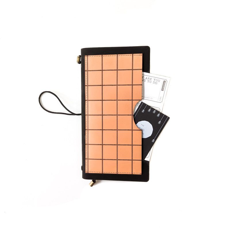 Black w/ Waffle Pocket TBC Travellers Journal | Slim - The Black Canvas