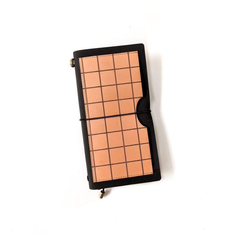 Black w/ Waffle Pocket TBC Travellers Journal | Slim - The Black Canvas