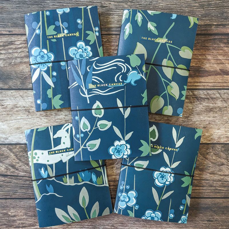 Blue Lagoon Kraft Notebooks - A5 - The Black Canvas