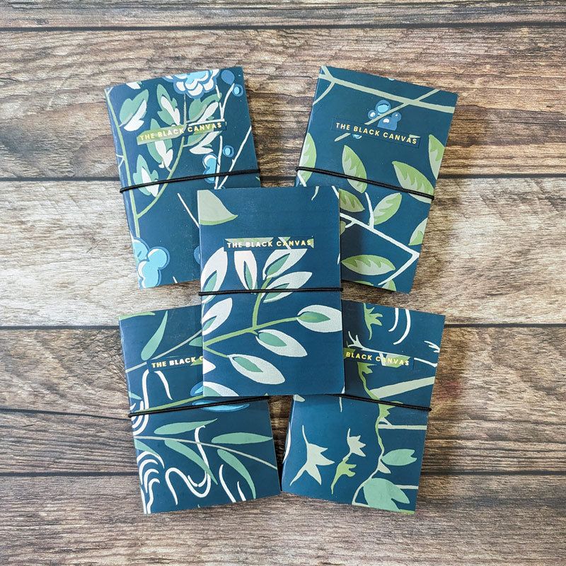 Blue Lagoon Kraft Notebooks - A6 - The Black Canvas