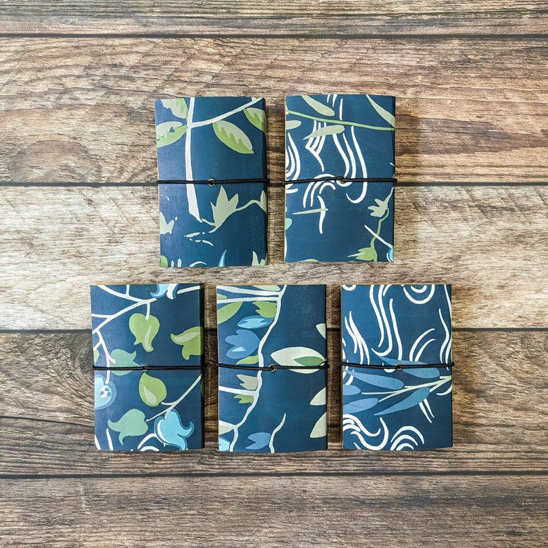 Blue Lagoon Kraft Notebooks - Passport - The Black Canvas