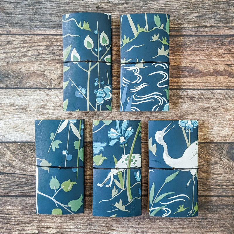 Blue Lagoon Kraft Notebooks - Slim - The Black Canvas