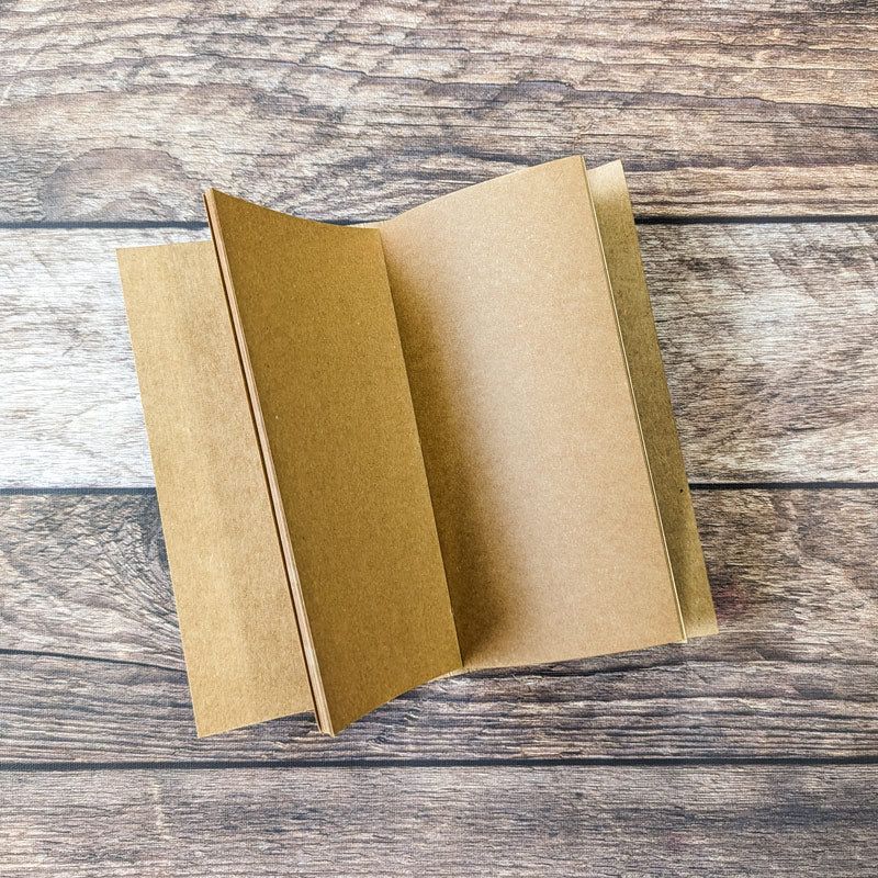 Blue Lagoon Kraft Notebooks - Slim - The Black Canvas