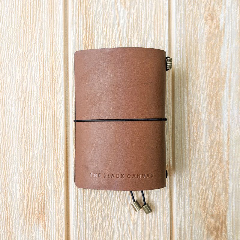 Chestnut Tan TBC Travellers Journal | Passport - The Black Canvas