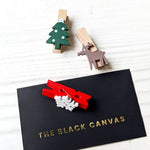 Christmas Wooden Paper Clips - Set of 3 - The Black Canvas