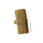 Leather Watch Roll - Small / Dijon - The Black Canvas