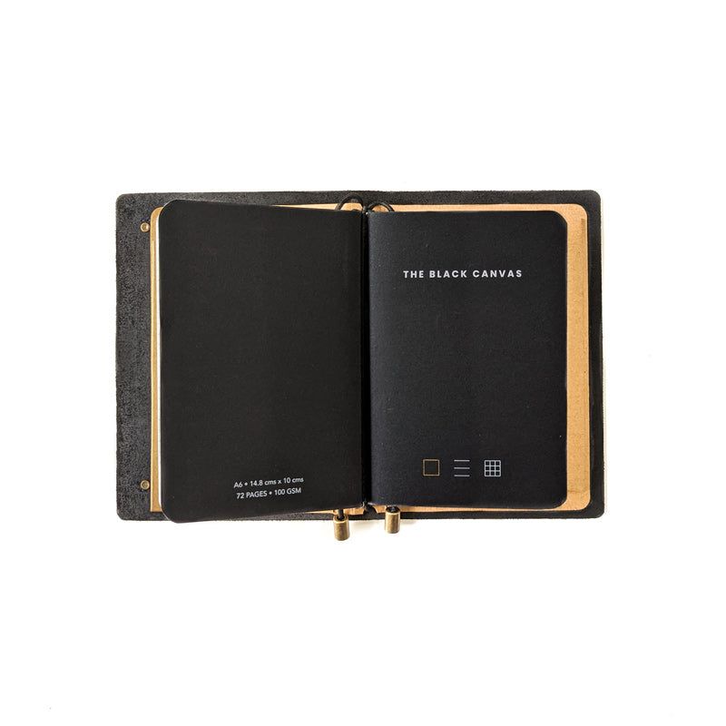 Dusty Blue TBC Travellers Journal | A6 - The Black Canvas