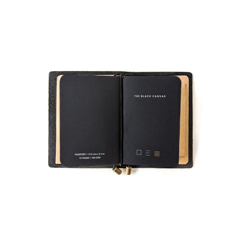 Chestnut Tan TBC Travellers Journal | Passport - The Black Canvas