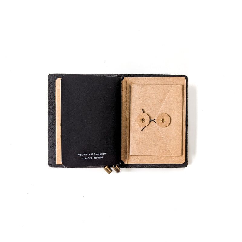 Mahogany Brown TBC Travellers Journal | Passport - The Black Canvas