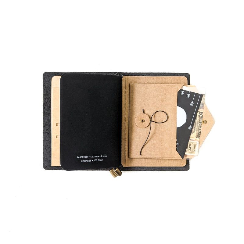 Chestnut Tan TBC Travellers Journal | Passport - The Black Canvas