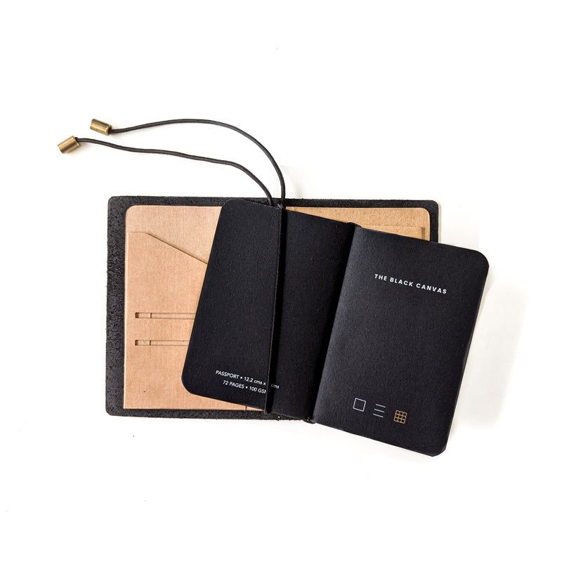 Chestnut Tan TBC Travellers Journal | Passport - The Black Canvas