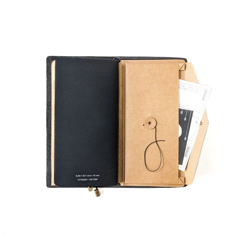 Dusty Blue TBC Travellers Journal | Slim - The Black Canvas