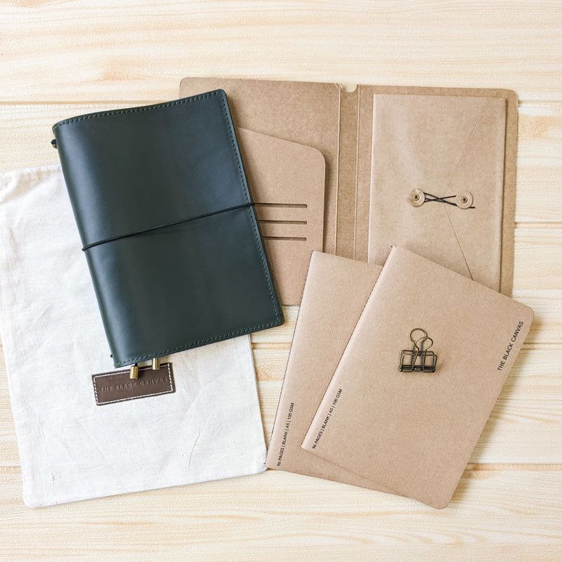 Hunter Green TBC Travellers Journal | A5 - The Black Canvas