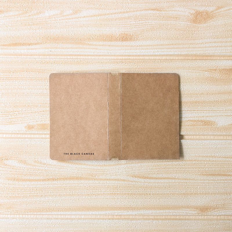 Kraft Pocket Folder - Passport - The Black Canvas
