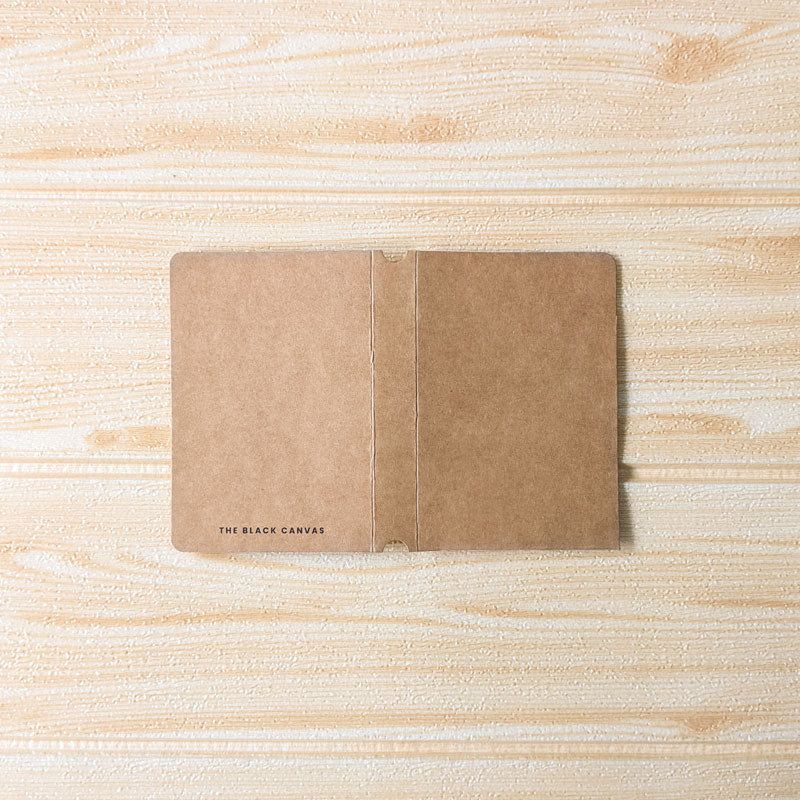 Kraft Pocket Folder - Passport - The Black Canvas