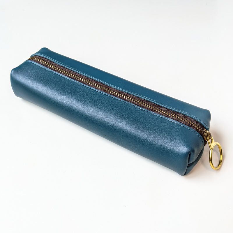 Leather Jot Box - Blue - The Black Canvas