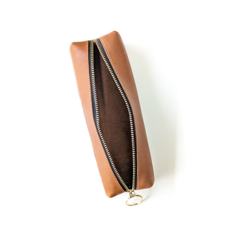 Leather Jot Box - Tan - The Black Canvas