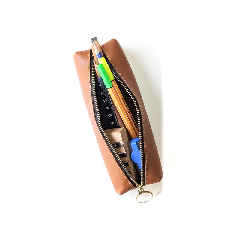 Leather Jot Box - Tan - The Black Canvas