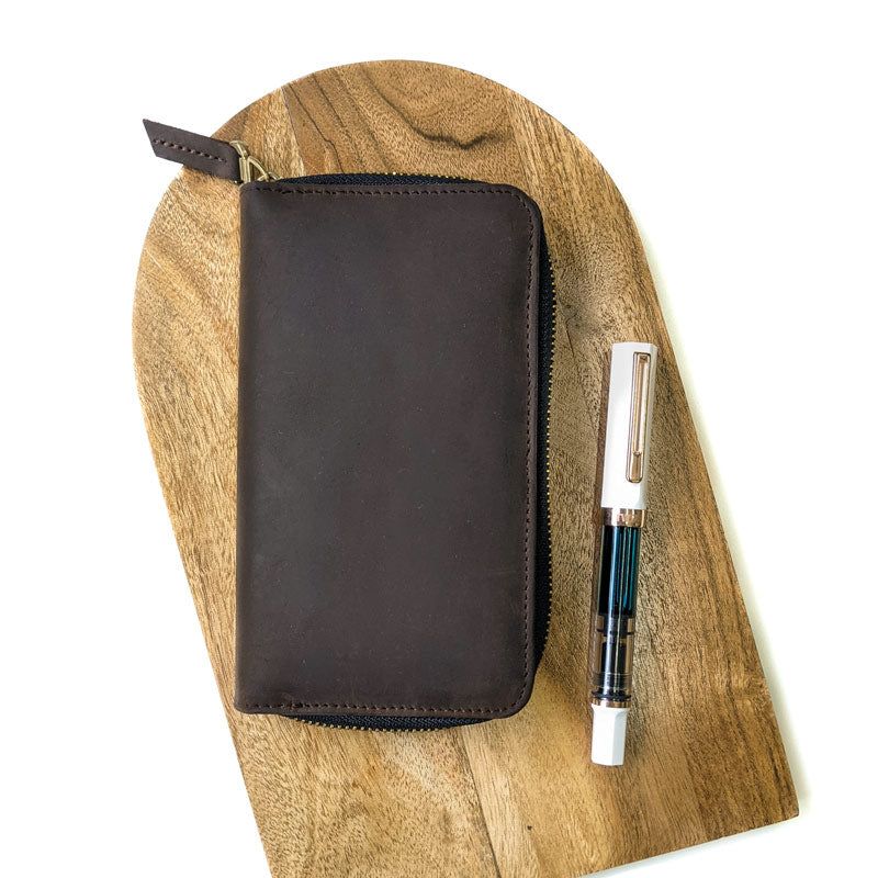 Zipper Pen Case - The Black Canvas