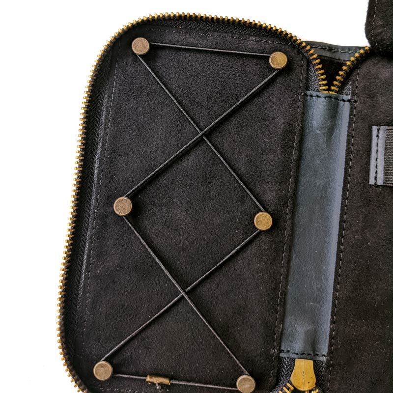 Zipper Pen Case - The Black Canvas