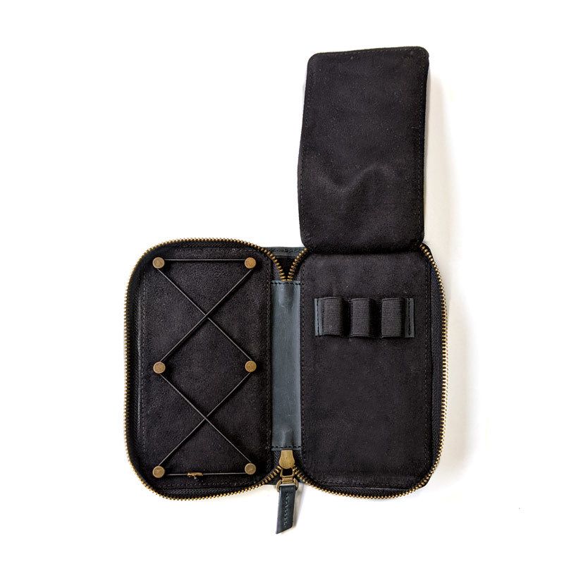 Zipper Pen Case - The Black Canvas