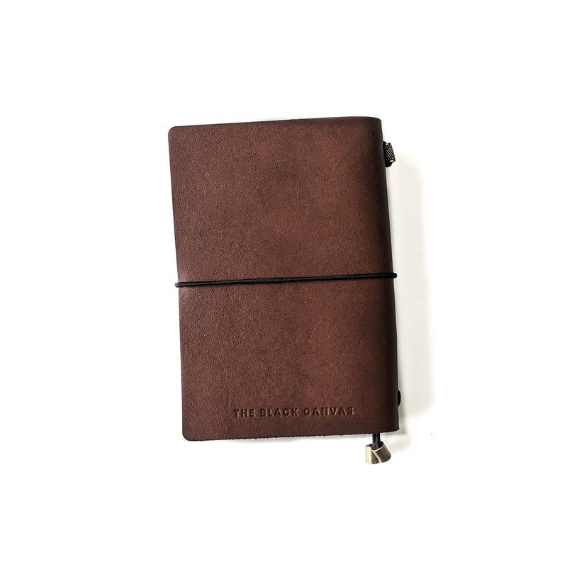 Mahogany Brown TBC Travellers Journal | A6 - The Black Canvas