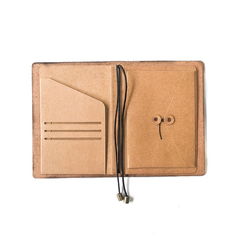 Mahogany Brown TBC Travellers Journal | A6 - The Black Canvas