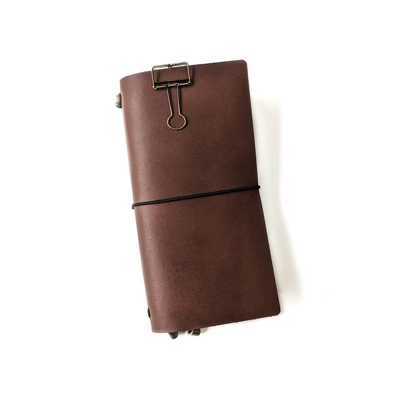 Mahogany Brown TBC Travellers Journal | Slim - The Black Canvas