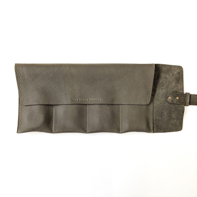 Leather Watch Roll - Large / Matcha Green - The Black Canvas