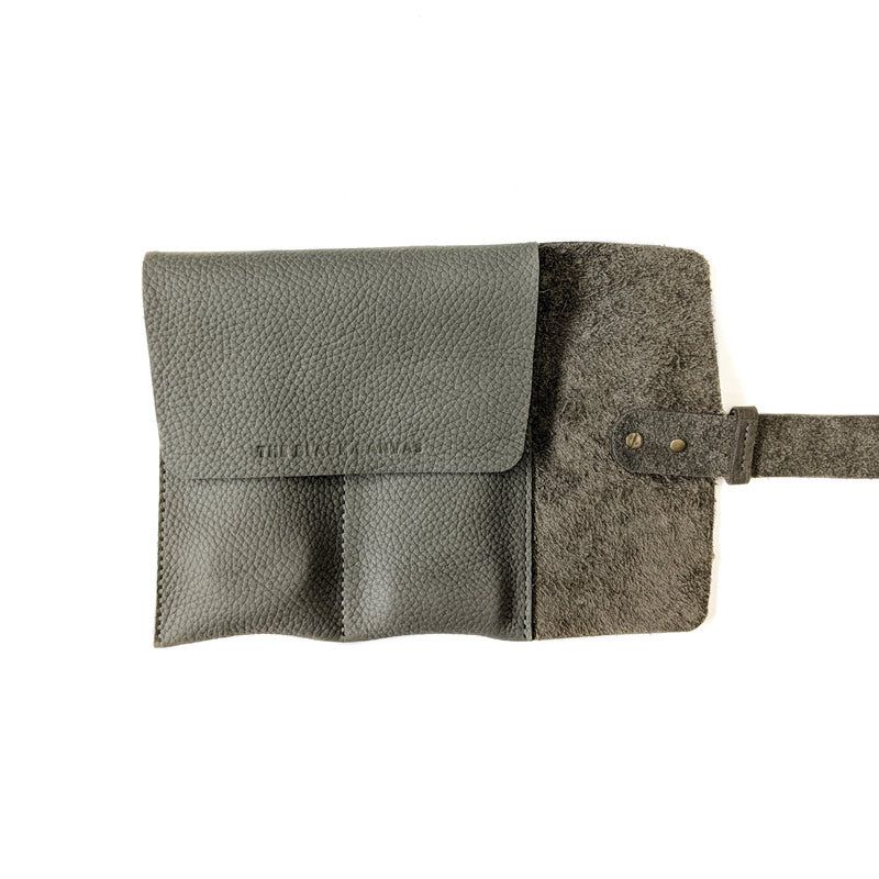 Leather Watch Roll - Small / Matcha Green - The Black Canvas