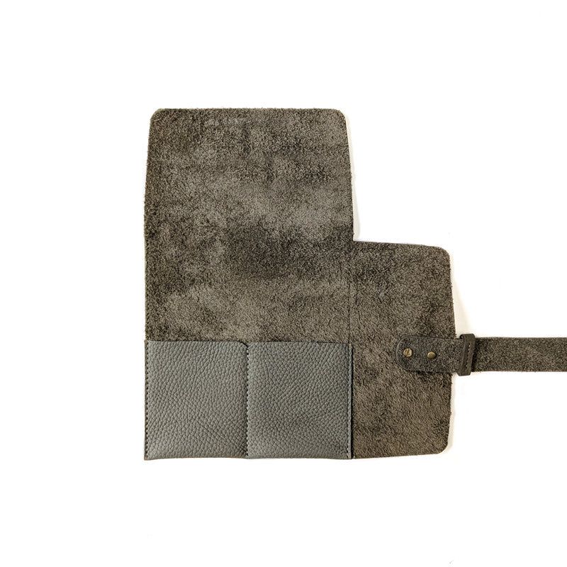 Leather Watch Roll - Small / Matcha Green - The Black Canvas