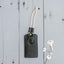 Olive Green Leather & Felt Key Holder with Cord