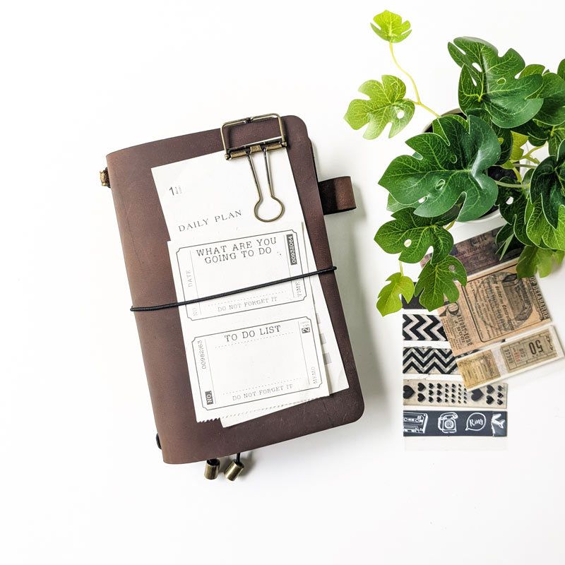 TBC Traveller's Journal - Rustic Brown | A6 - The Black Canvas