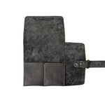 Leather Watch Roll - Small / Slate Grey - The Black Canvas