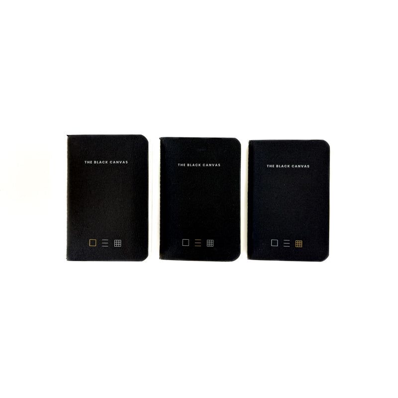 Black TBC Notebooks - Passport / Pack of 3 Bundle - The Black Canvas
