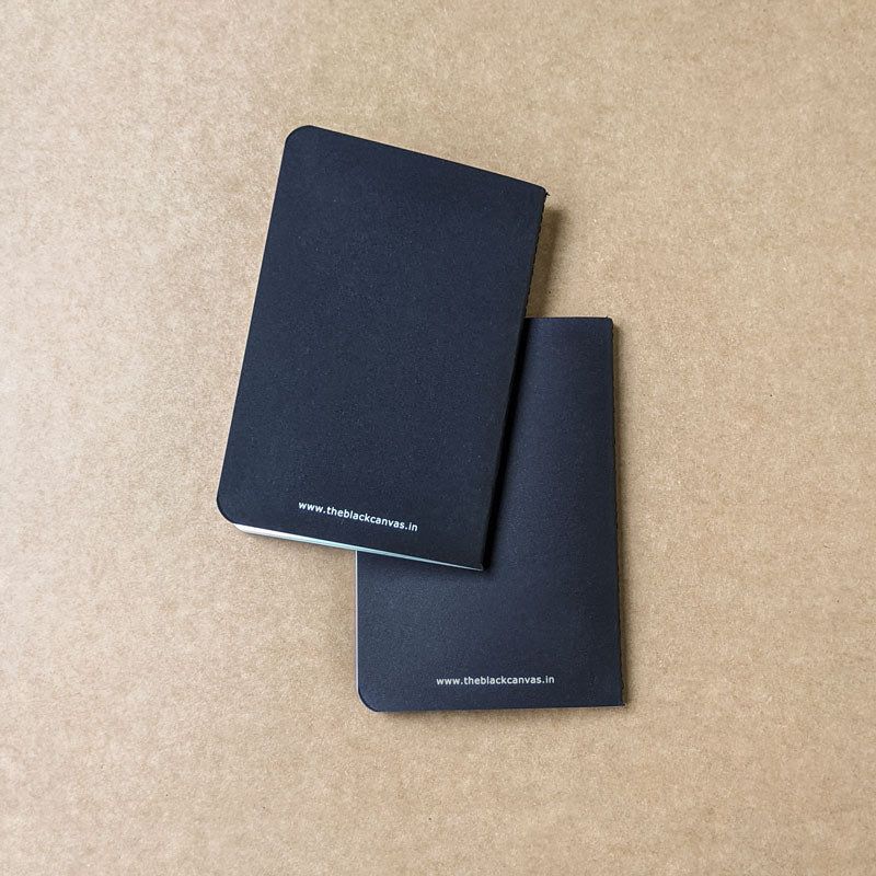 Thread-Bound TBC Notebooks - A6 / Set of 5 Bundle - The Black Canvas
