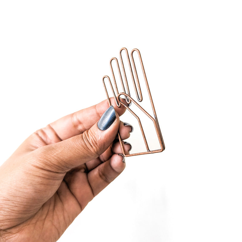 Vintage Bronze Hand Paper Clip Bundle | Set of 2