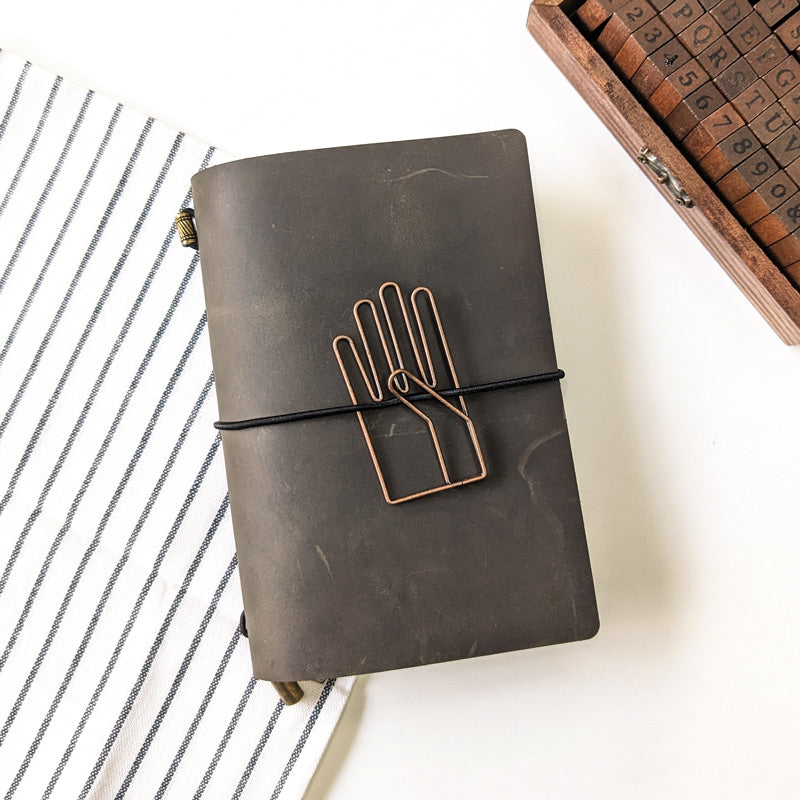 Vintage Bronze Hand Paper Clip Bundle | Set of 2