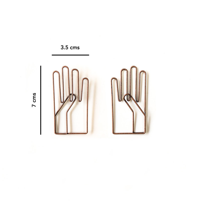 Artists' Tool Roll + Vintage Hand Paper Clip Bundle