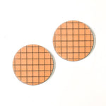 Waffle Leather & Suede Coasters - The Black Canvas
